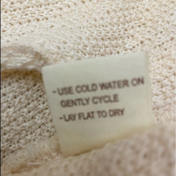 LAMESA 100% Cotton Tank Top Beige/Cream Color size Large Made in Peru NWT - Picture 6 of 11